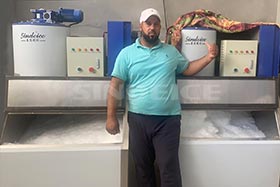 意大利超市保鮮，2臺300公斤制冰機